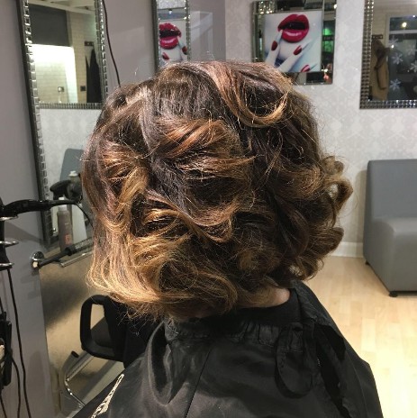 Layered Bob with Bouncy Blow